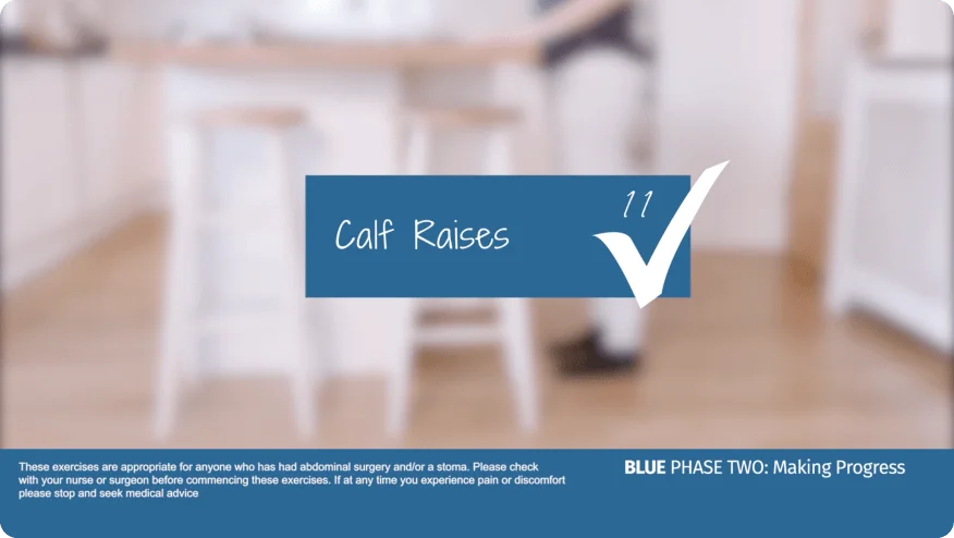 A video thumbnail of 'Blue Phase Two - Calf Raises'