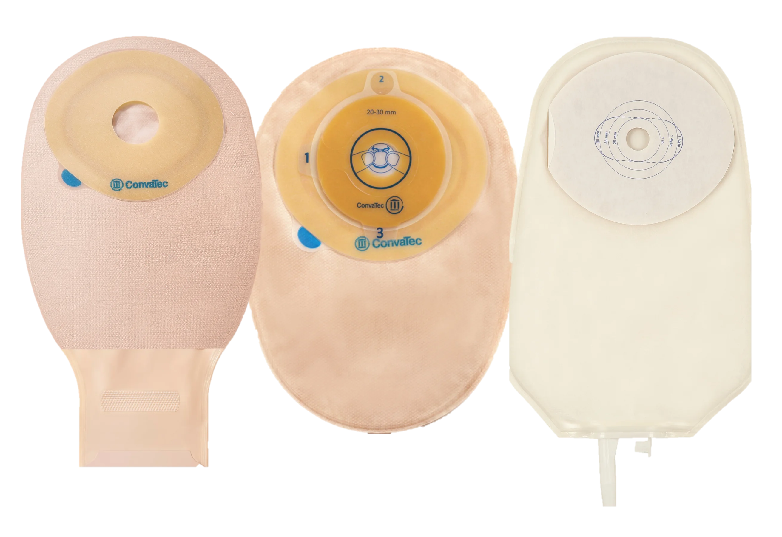 un groupe d’objets blancs