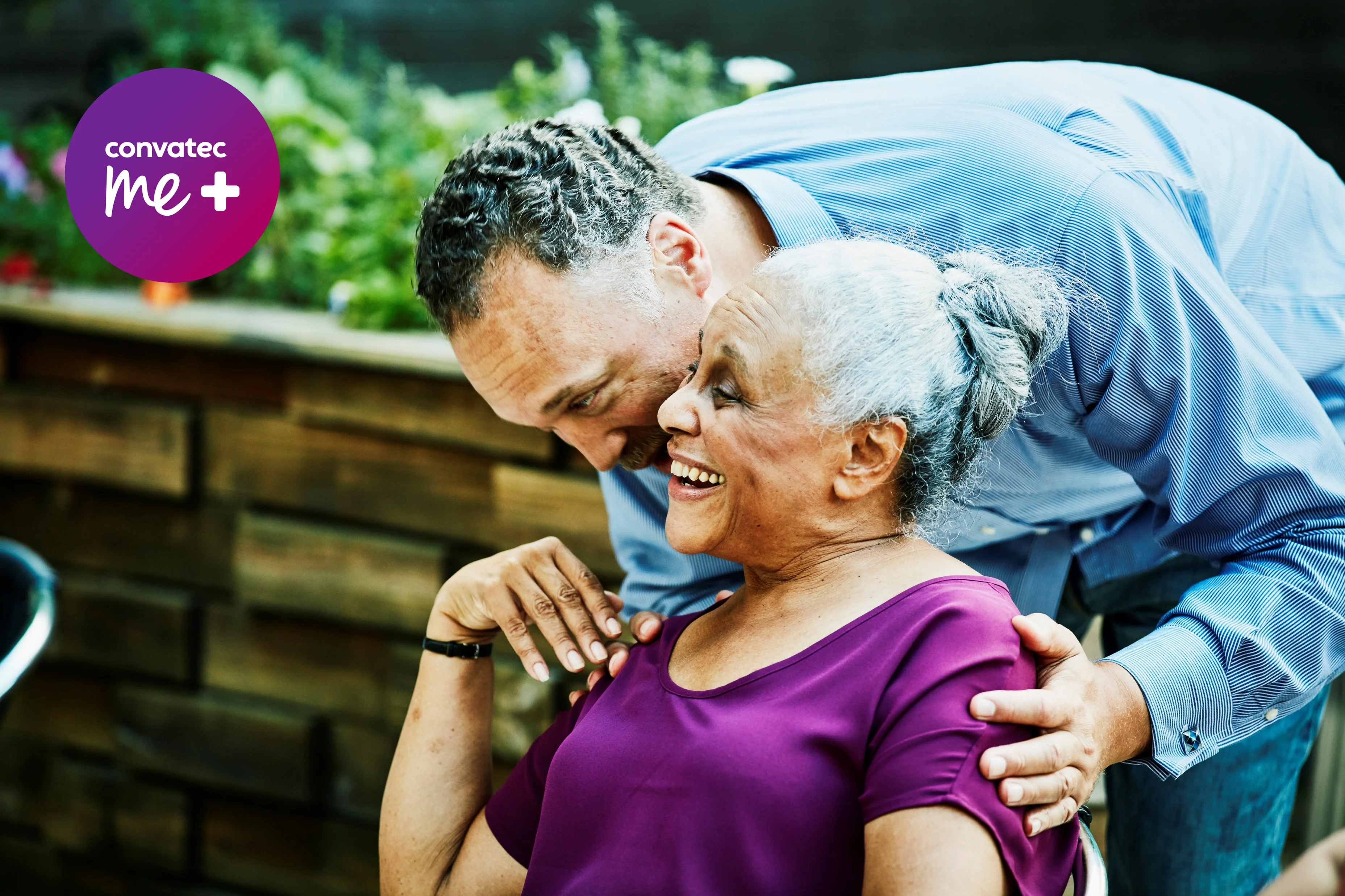A family walking on a trail in a park.