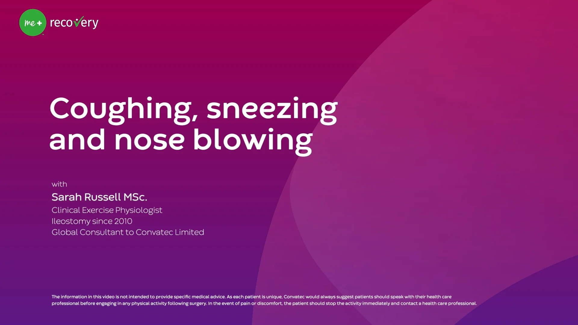 Video o hlbokom zapojení svalov jadra na ochranu brucha a stómie počas kašľa, kýchania a fúkania nosa